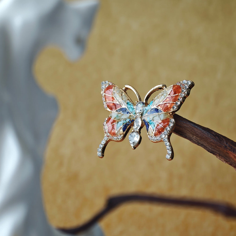 Dunhuang Style Butterfly Brooch