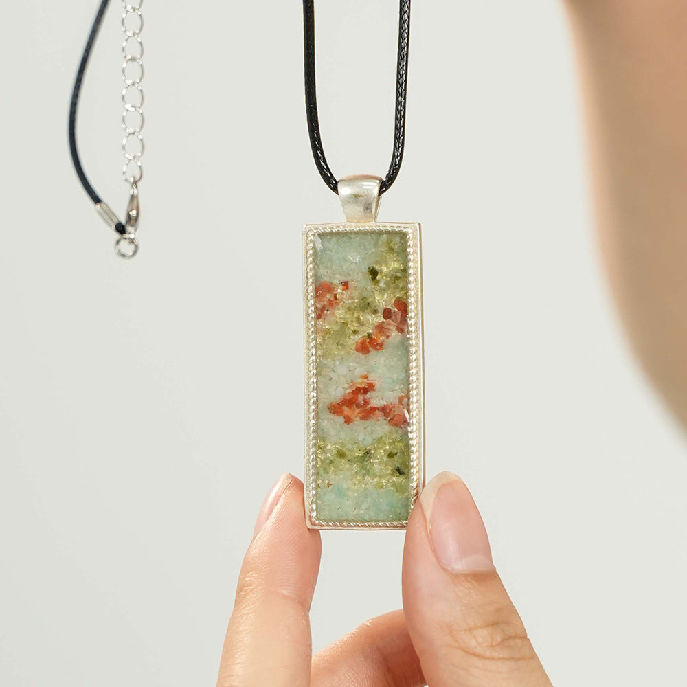 Necklace–Rectangular, Dunhuang South Red A7