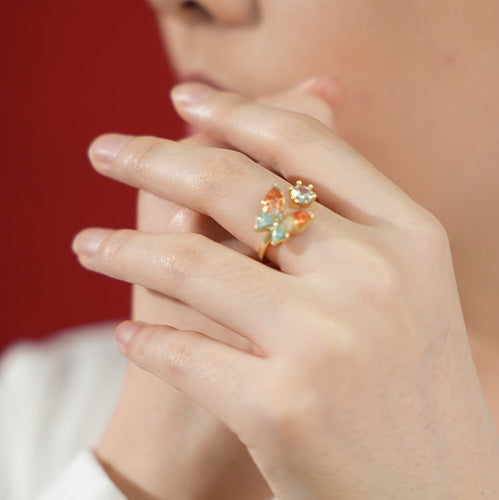 Dunhuang Color Butterfly Ring
