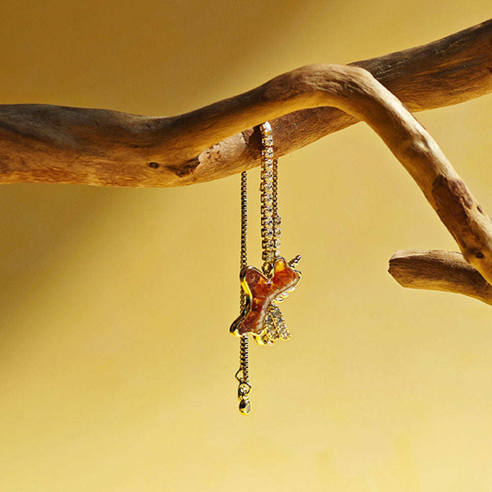 Bracelet – Unicorn Pony, Prosperous Red Series