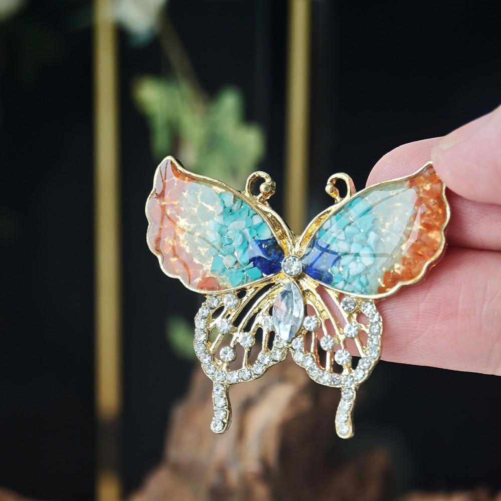 Dunhuang Style Butterfly Brooch
