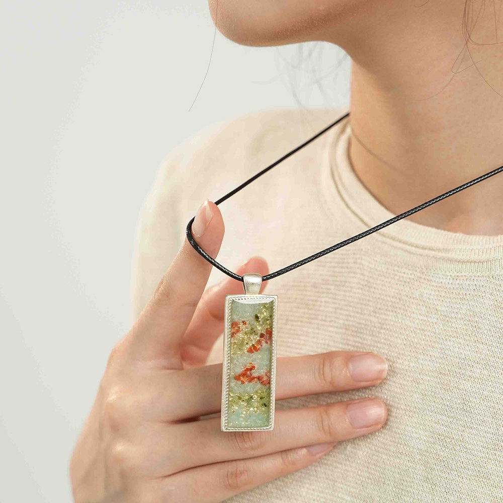 Necklace–Rectangular, Dunhuang South Red A7