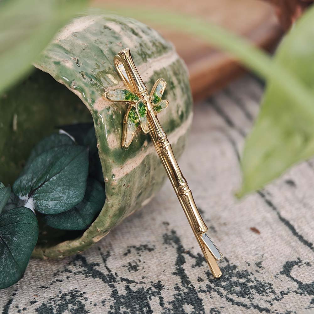 Jadeite Bamboo Hairclip