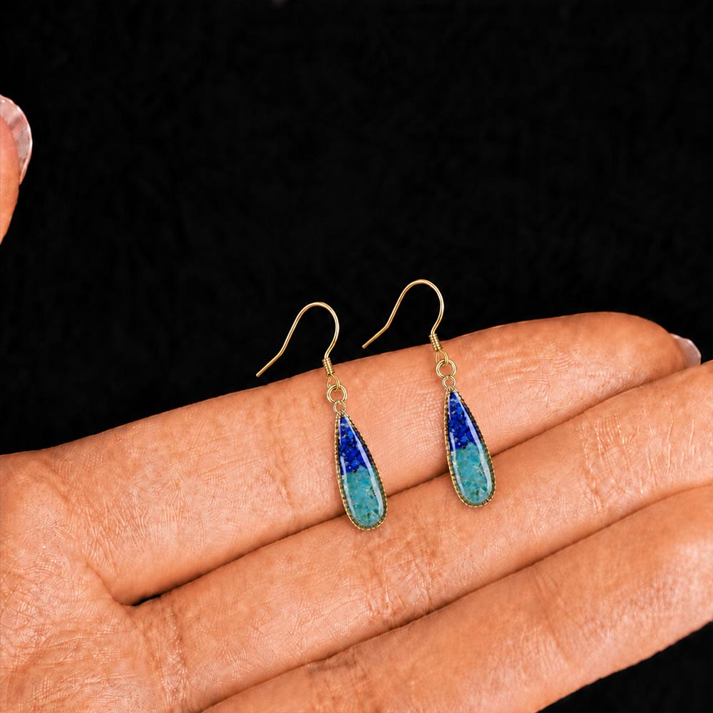 Sky Blue Teardrop Earrings