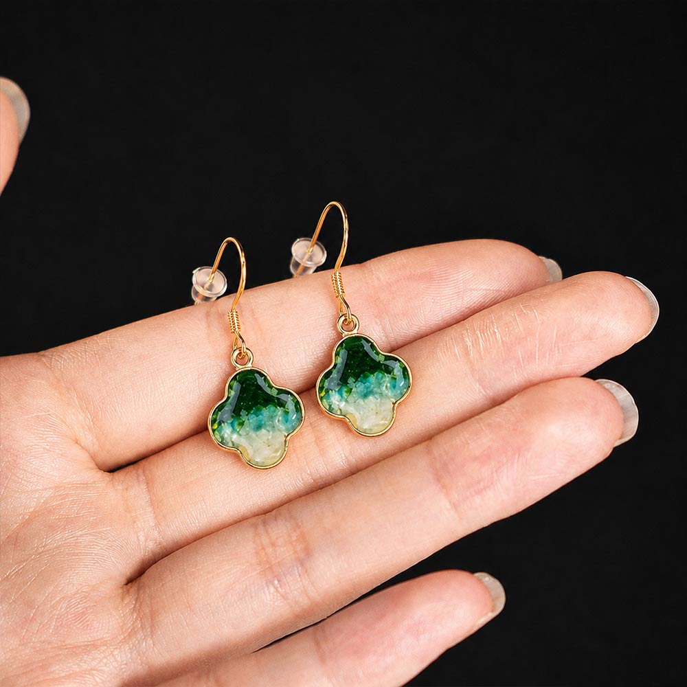 Studs – Four-Leaf Clover, Emerald Green