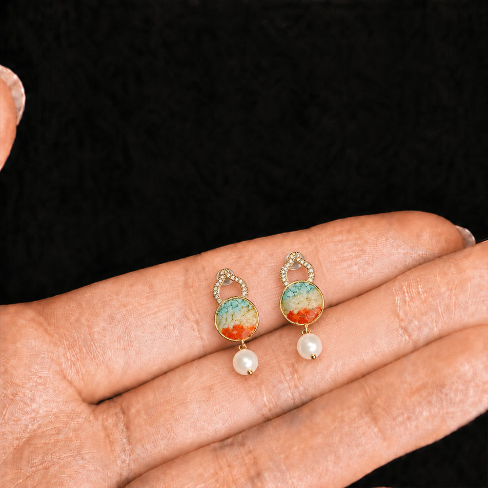 Dunhuang Red Gourd Earrings