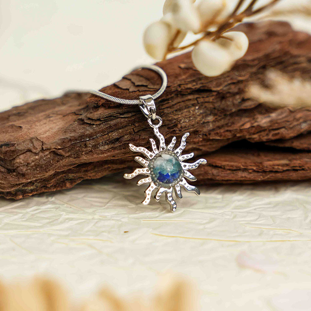 Handmade Sun Pendant Necklace
