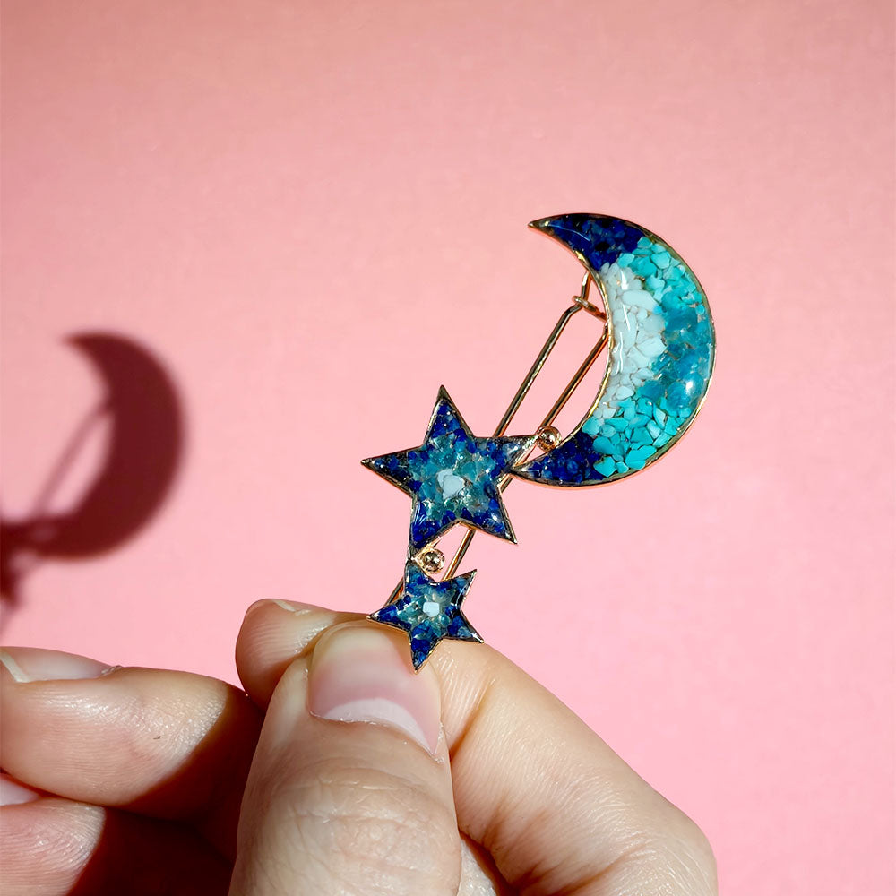 Star and Moon Hairclip