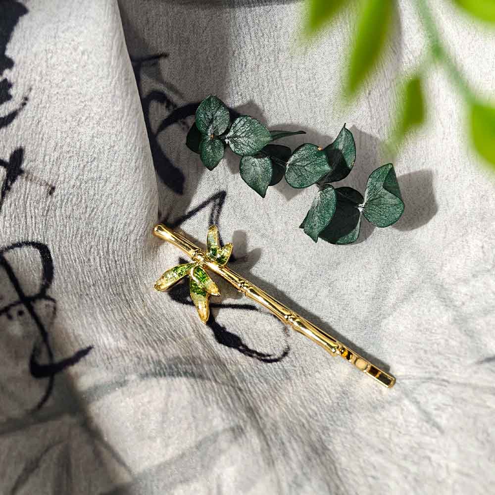 Jadeite Bamboo Hairclip