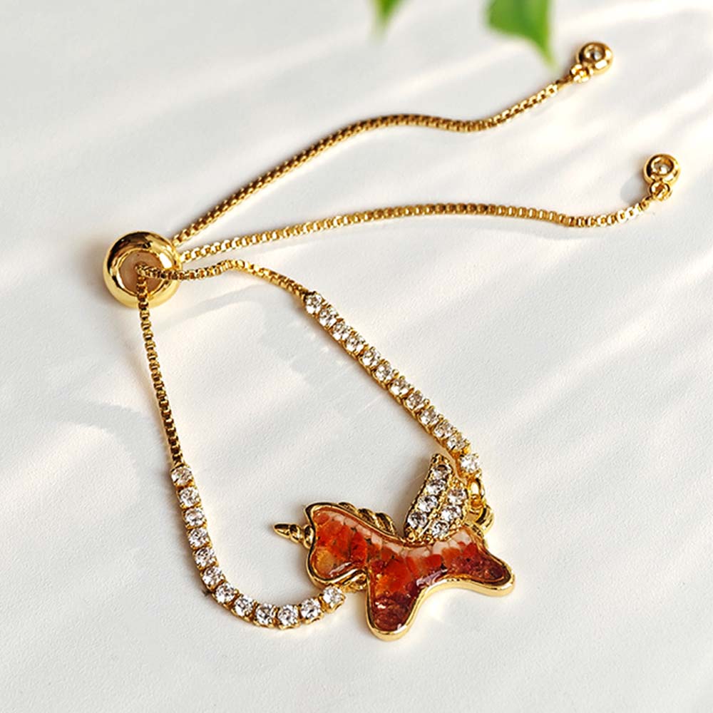 Bracelet – Unicorn Pony, Prosperous Red Series