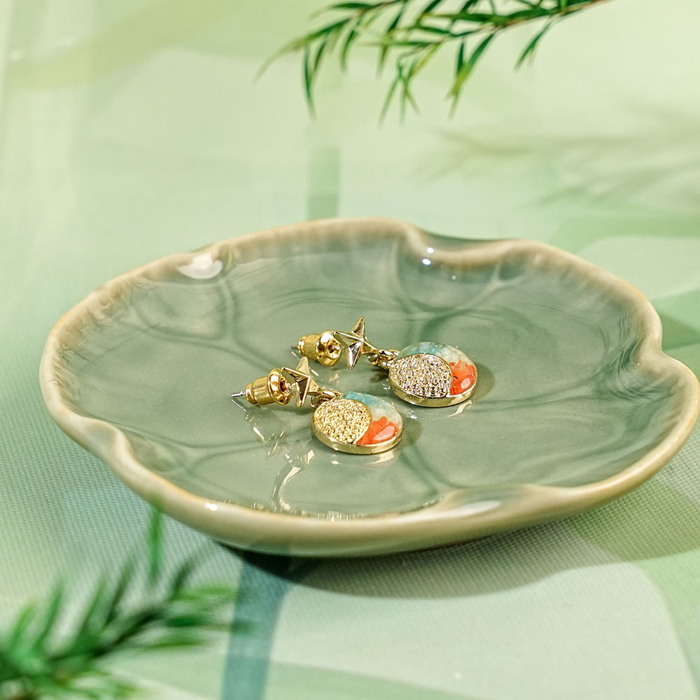 Sun Moon Star Dunhuang Earrings
