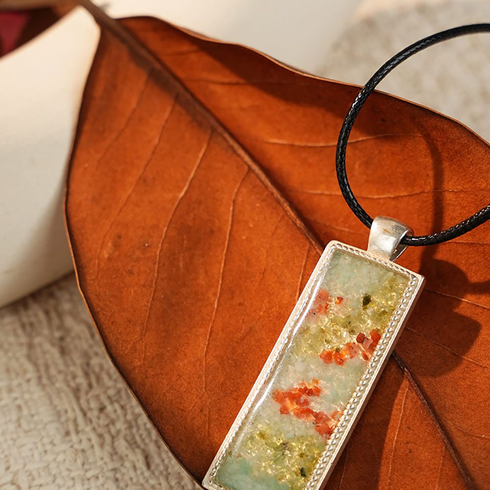 Necklace–Rectangular, Dunhuang South Red A7