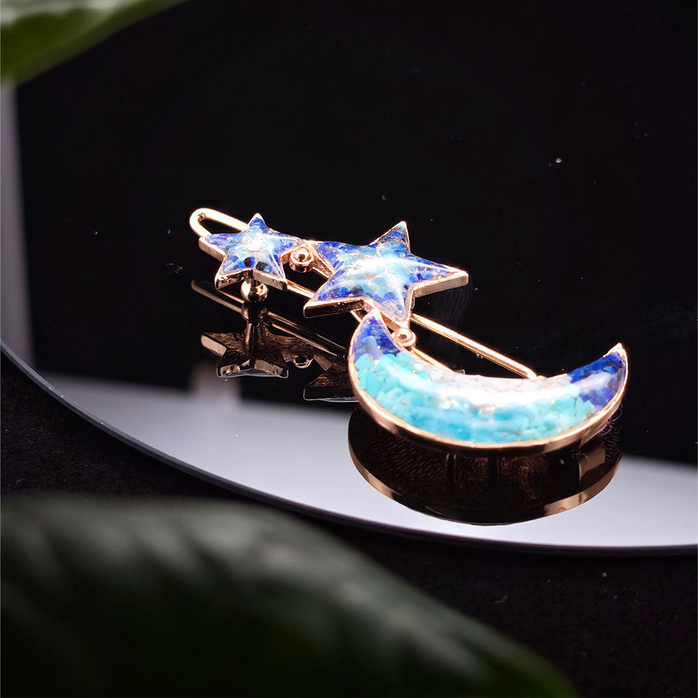 Star and Moon Hairclip