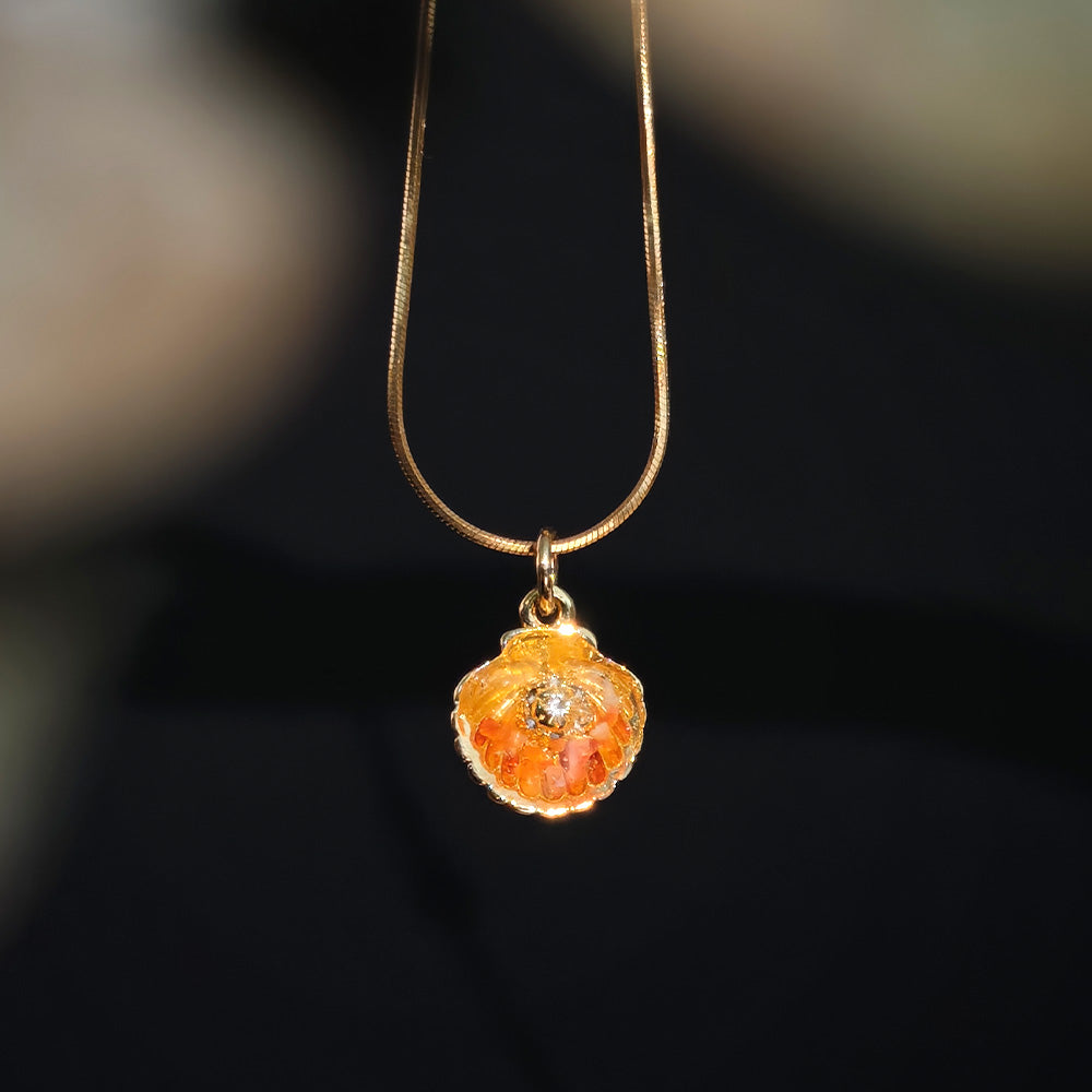 Necklace Shell Blazing Red Collection
