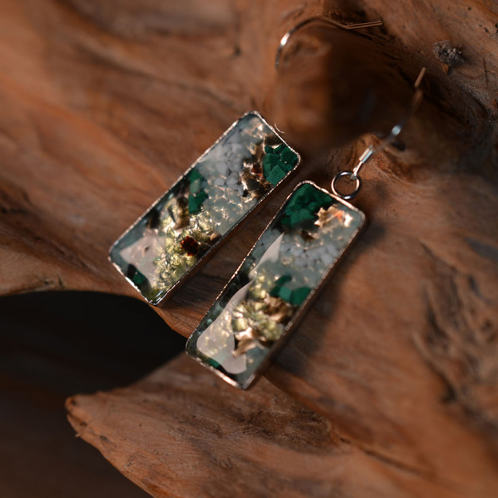 Drop Earrings – Huacheng Yupan Series, Dunhuang Edition