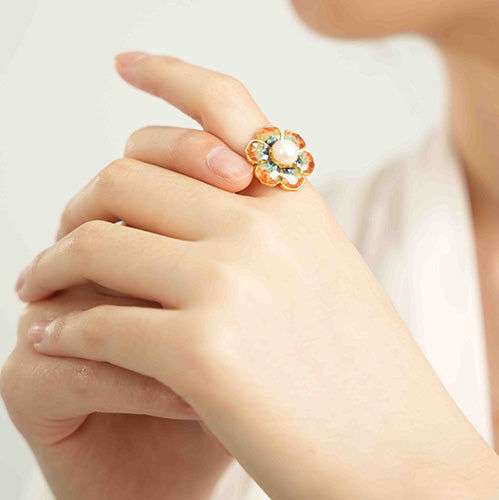 South Red Baoxiang Flower Ring – Dunhuang Red