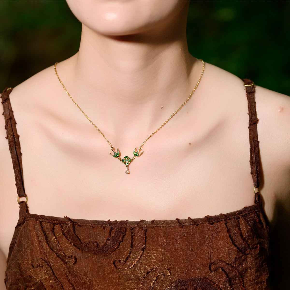 Necklace – Swallow & Blossom Design
