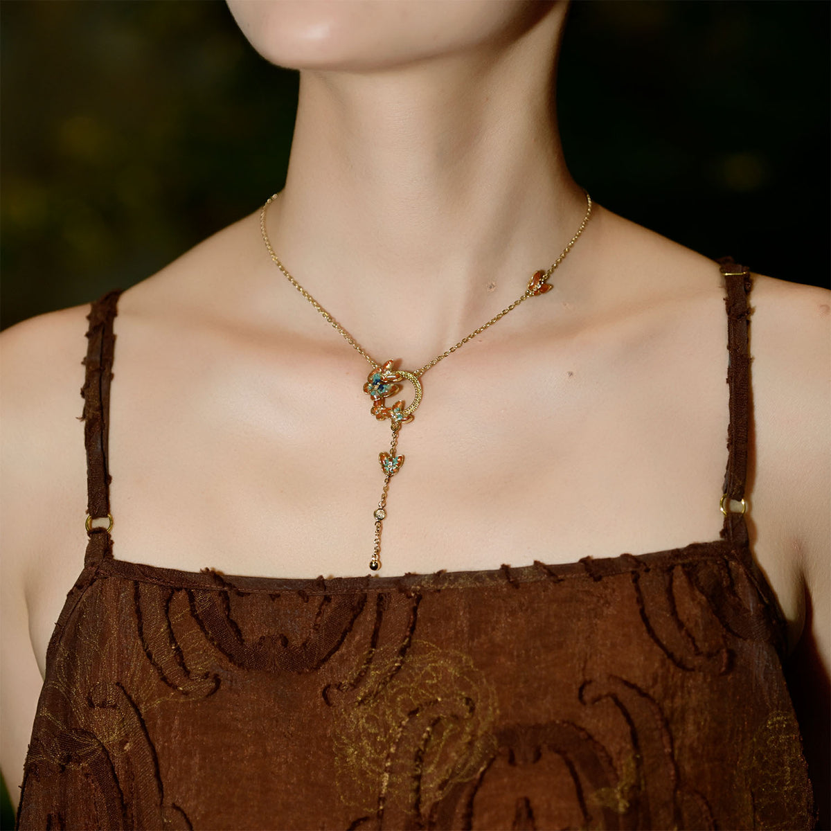 Butterfly Necklace – Dunhuang Red