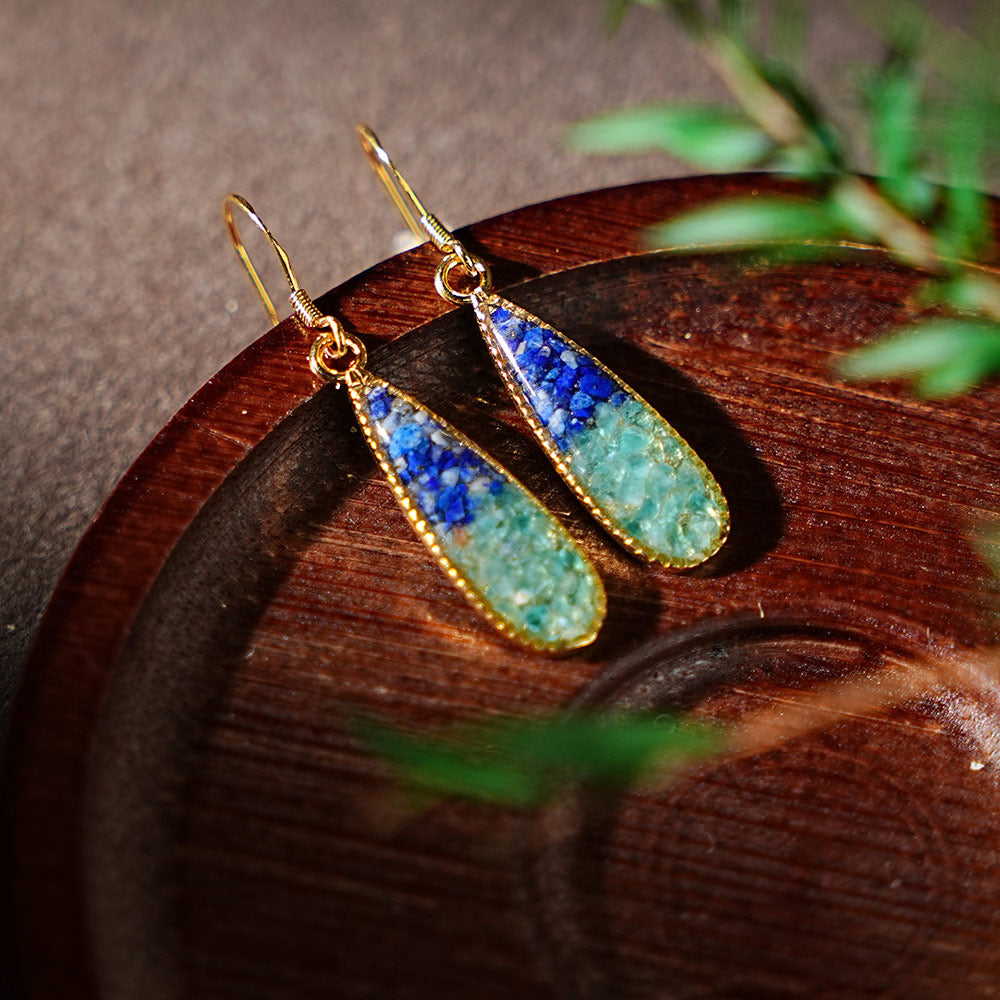 Sky Blue Teardrop Earrings