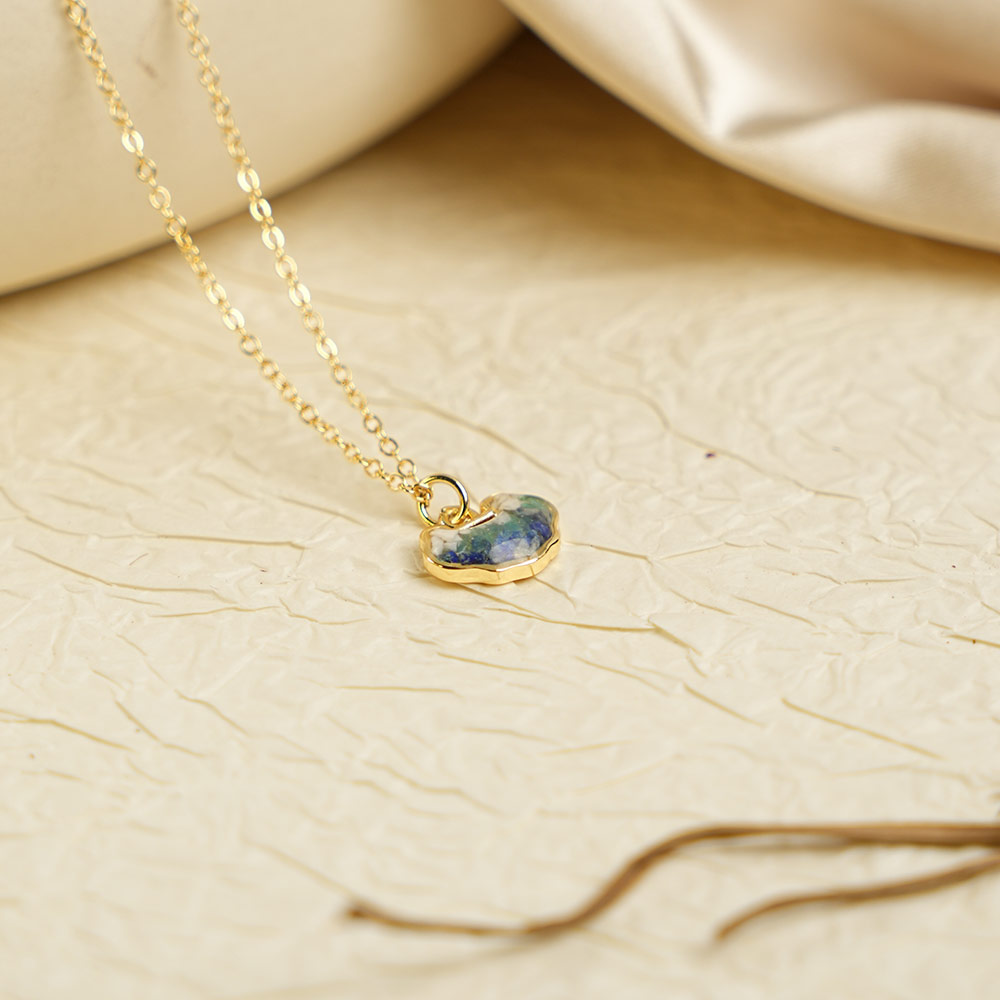 Longevity Lock Necklace – Blue & White