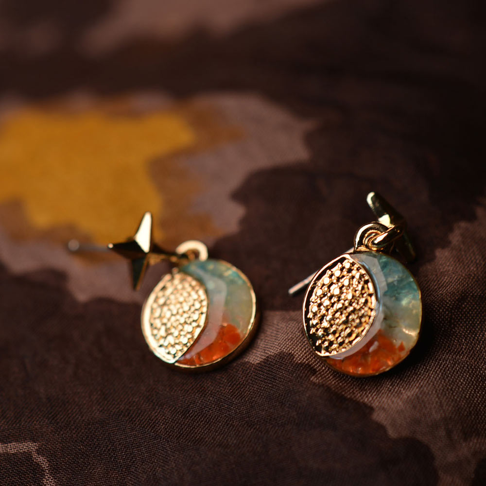 Sun Moon Star Dunhuang Earrings