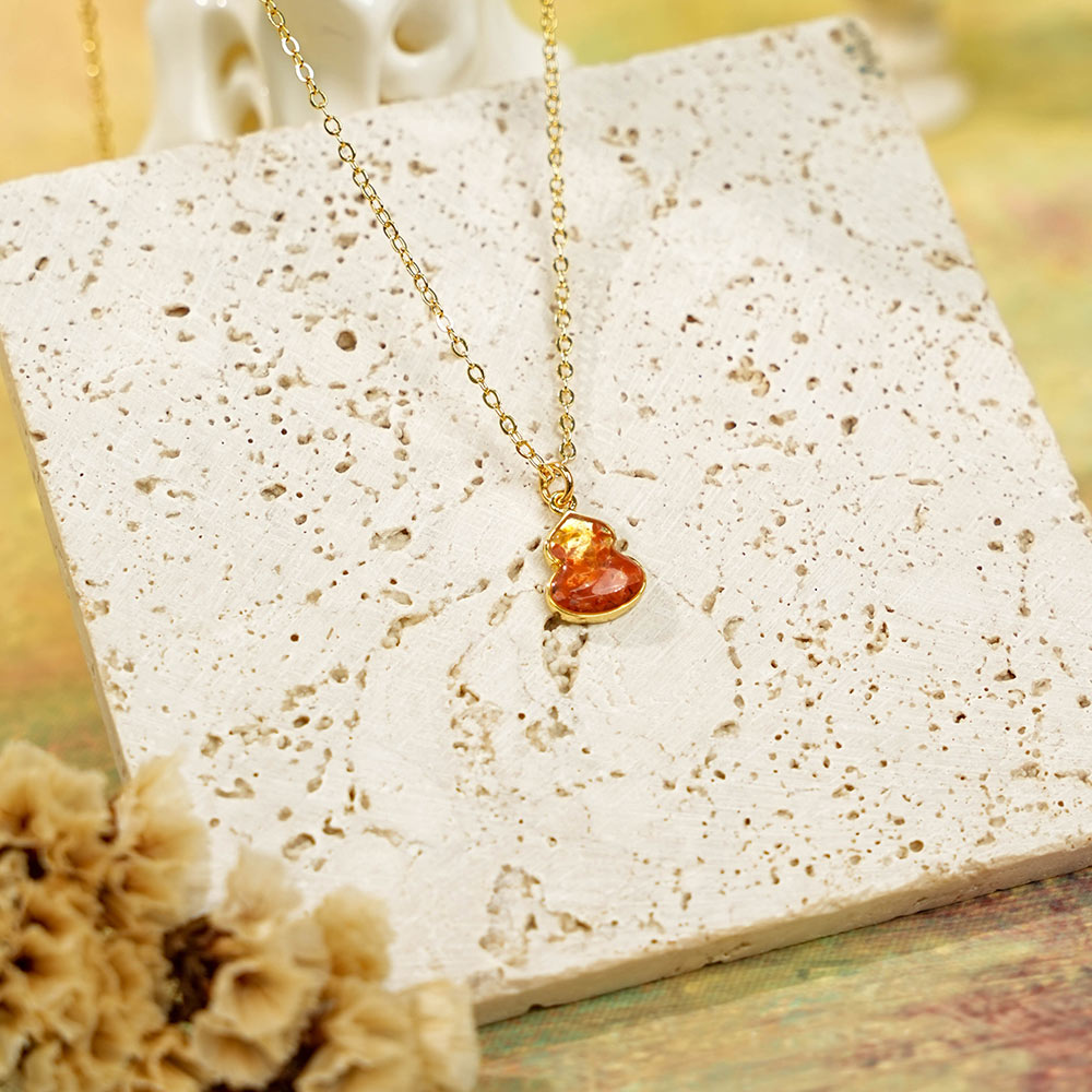 Necklace – Gourd, Prosperous Red
