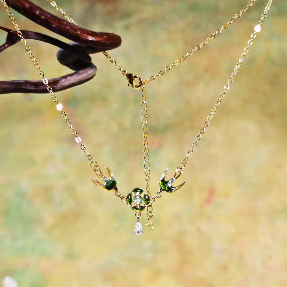 Necklace – Swallow & Blossom Design