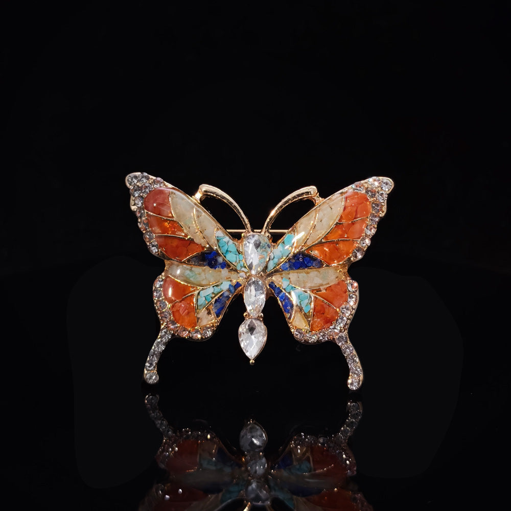 Dunhuang Style Butterfly Brooch