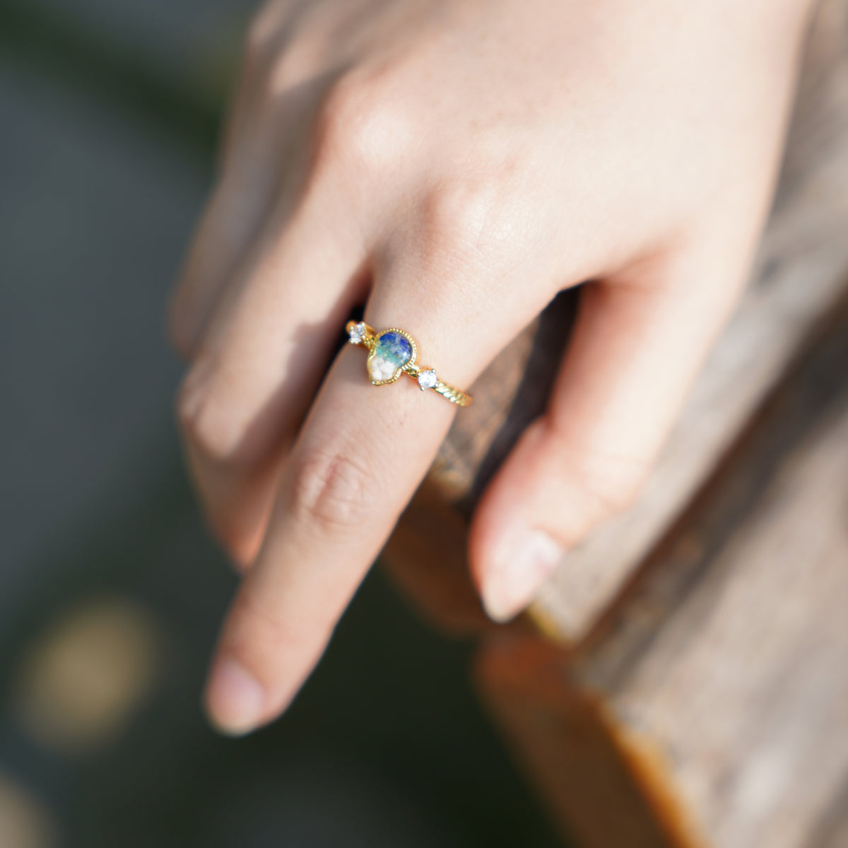 Ring – Gourd, Blue-and-White