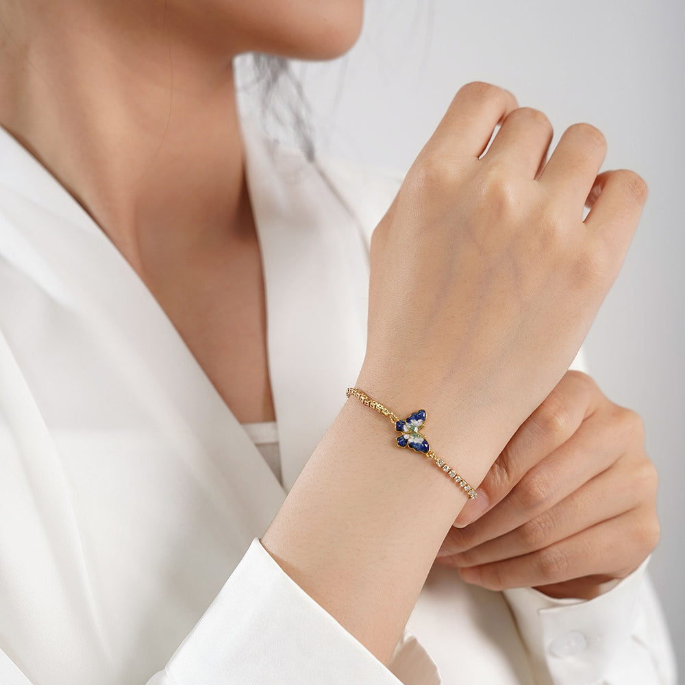 Butterfly Bracelet – B Variant, Blue & White Series