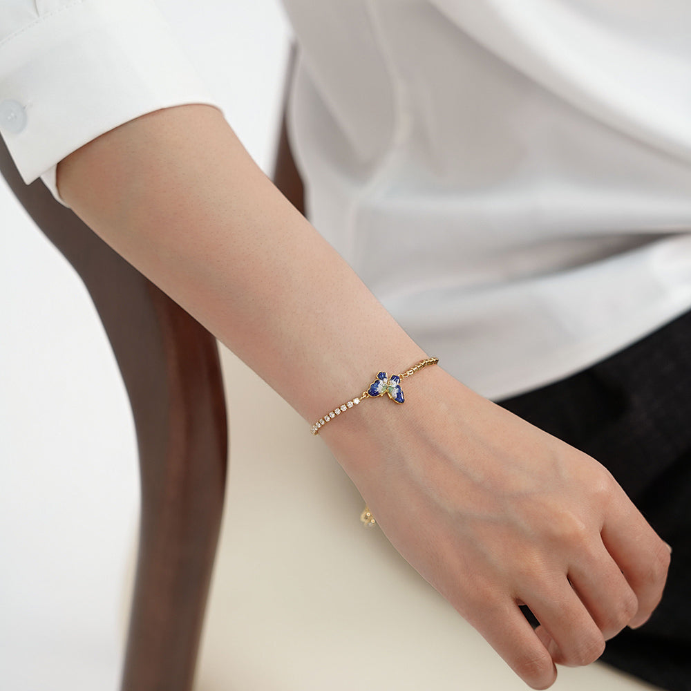 Butterfly Bracelet – B Variant, Blue & White Series