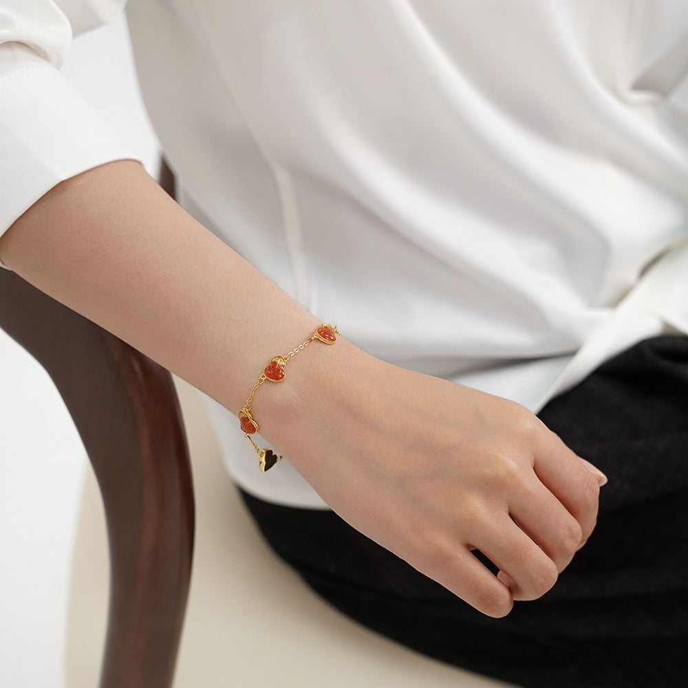 Gourd Bracelet – Prosperous Red Series