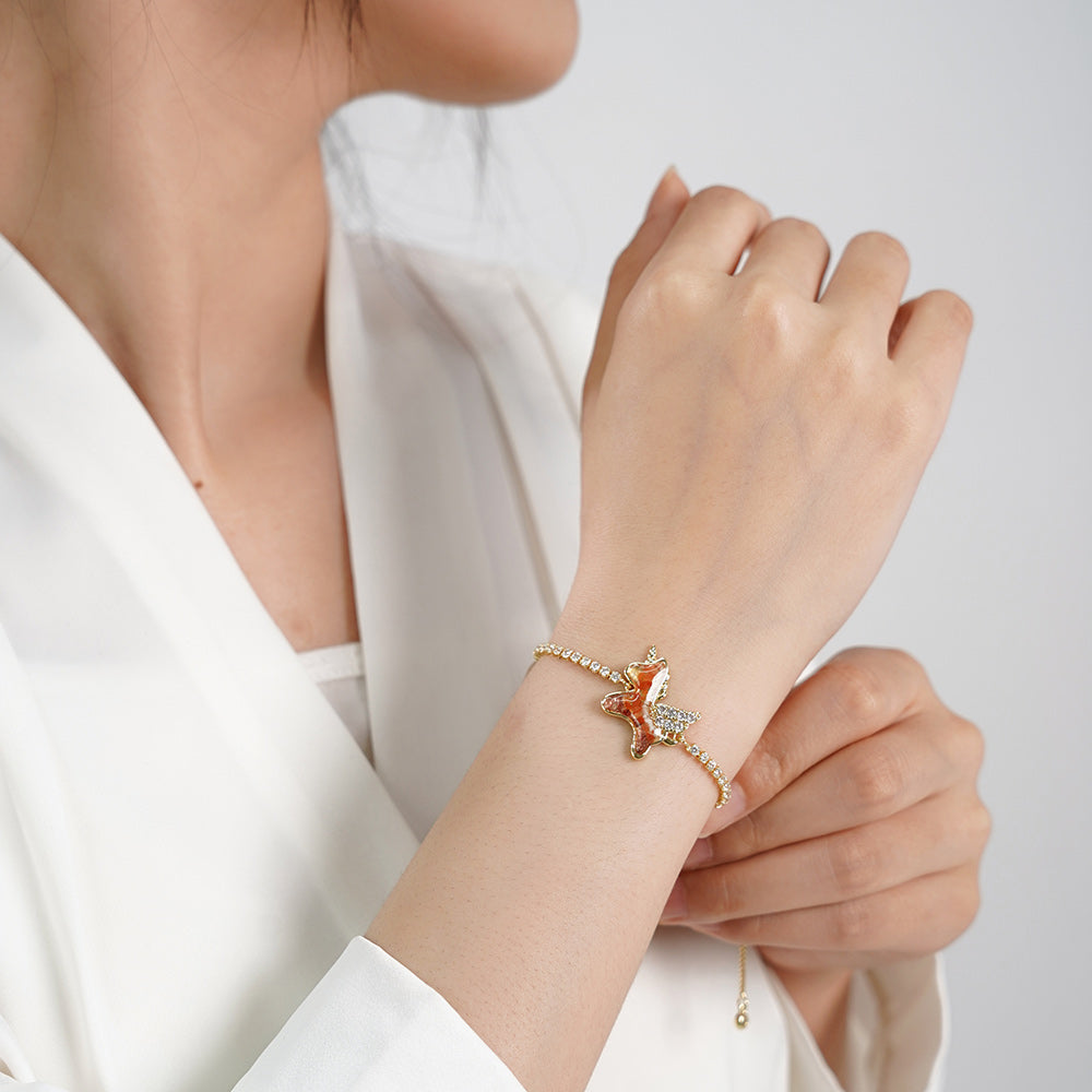 Bracelet – Unicorn Pony, Prosperous Red Series