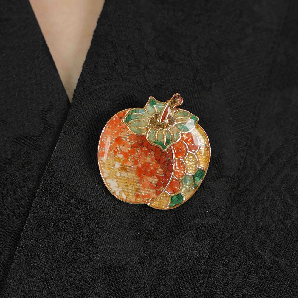 Brooch – Prosperous Persimmon