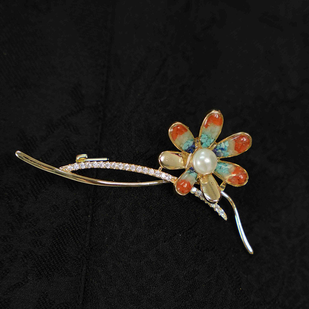 Dunhuang Style Daisy Flower Brooch