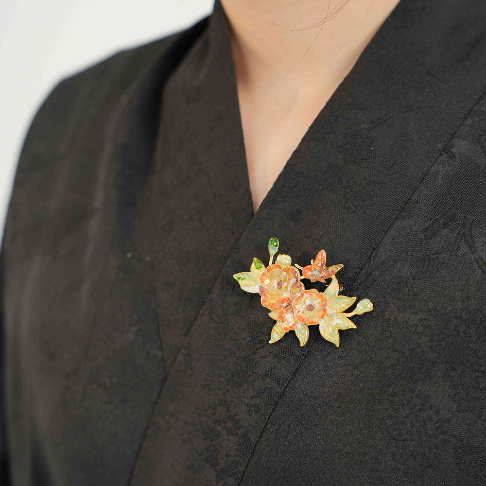 Peony Brooch – Prosperity Bloom