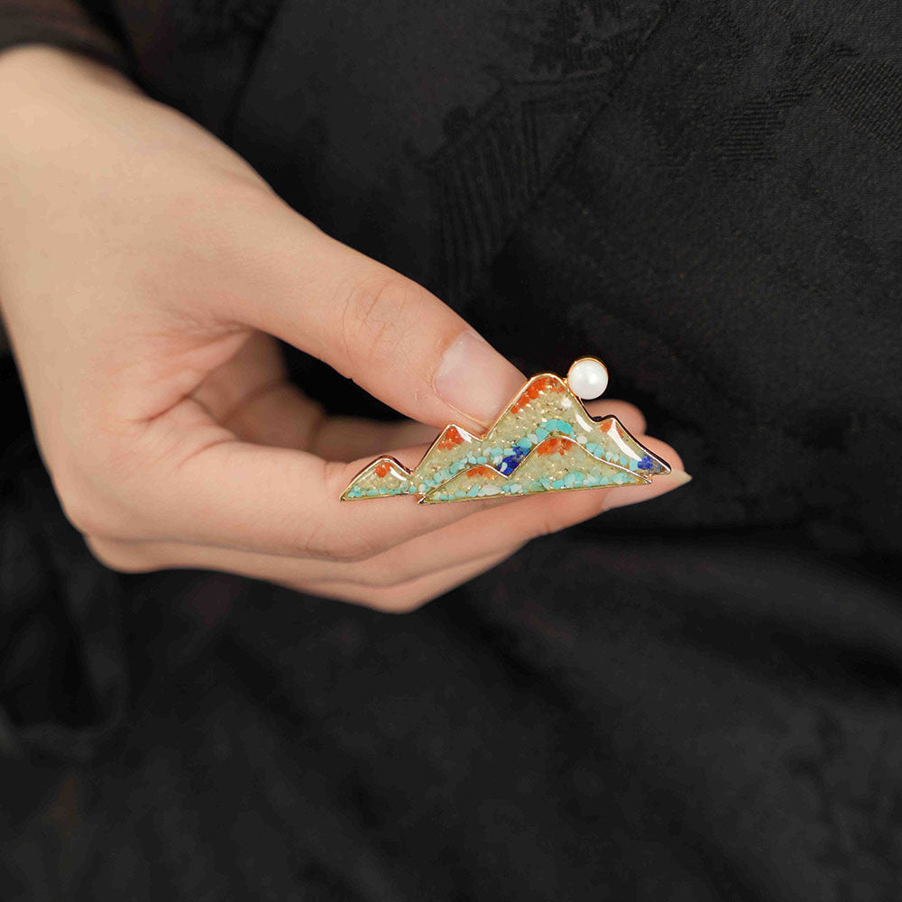 Dunhuang Landscape Brooch