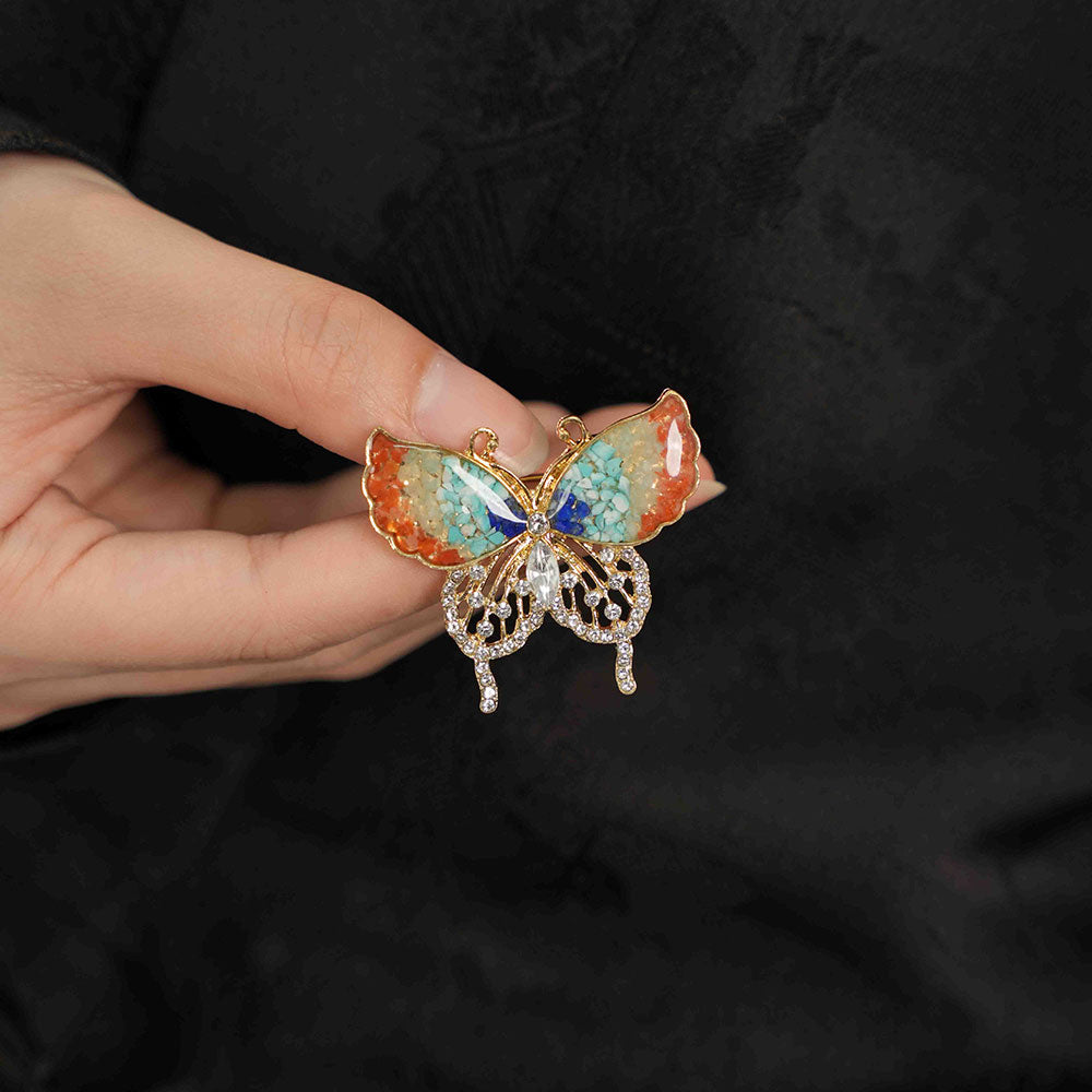 Dunhuang Style Butterfly Brooch