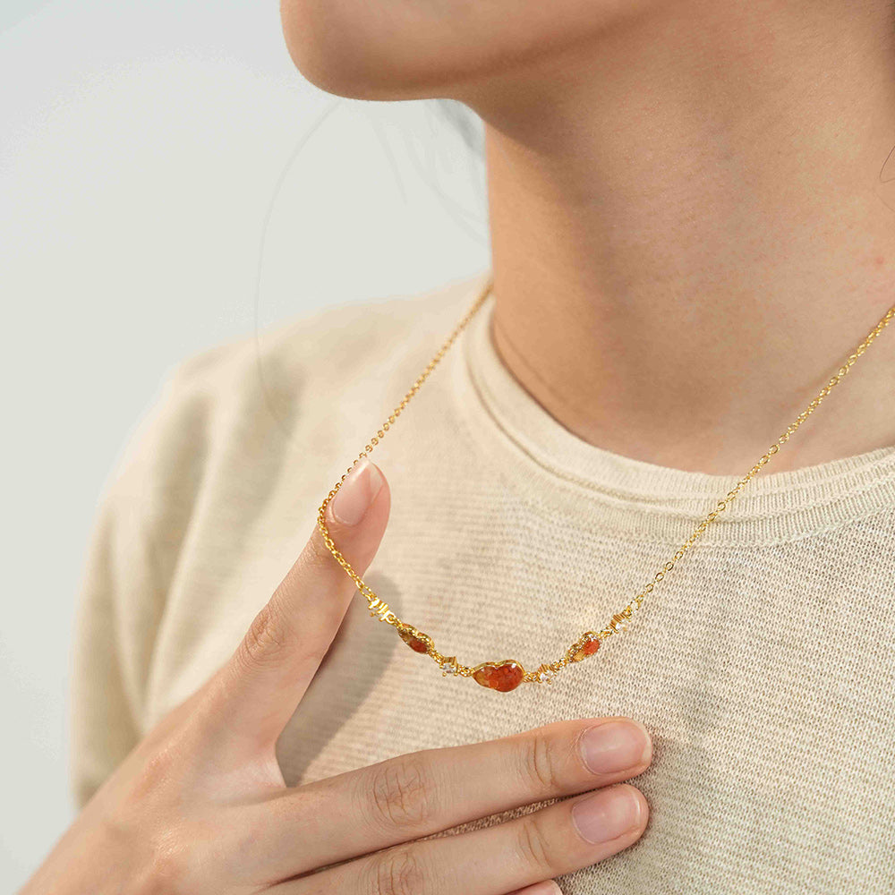 Necklace – Gourd B, Prosperous Red
