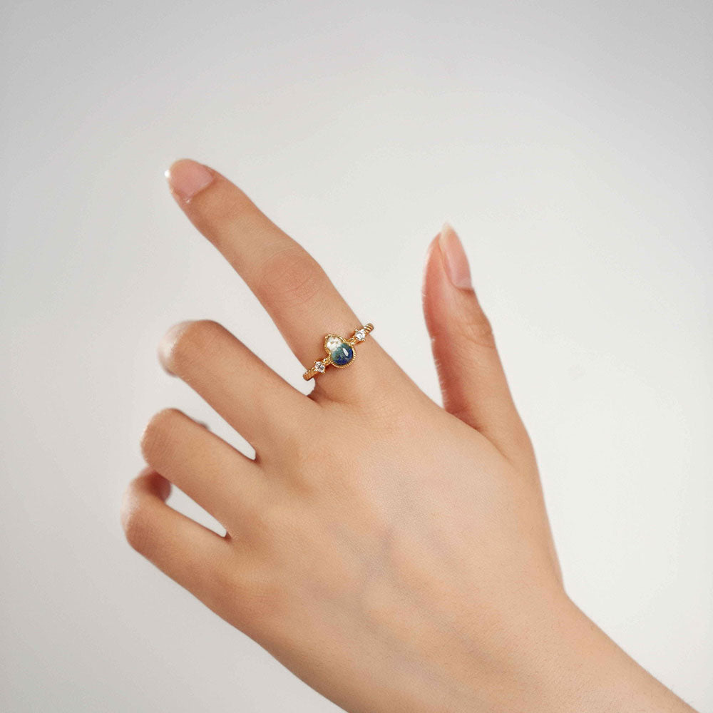 Ring – Gourd, Blue-and-White