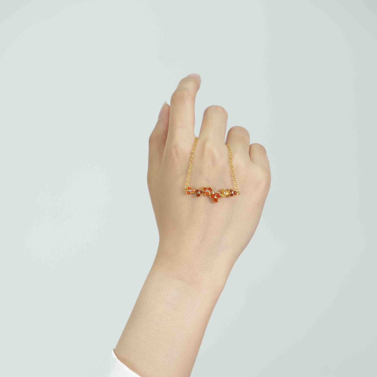 Bracelet – Three-Petal Flower, Prosperous Red Series