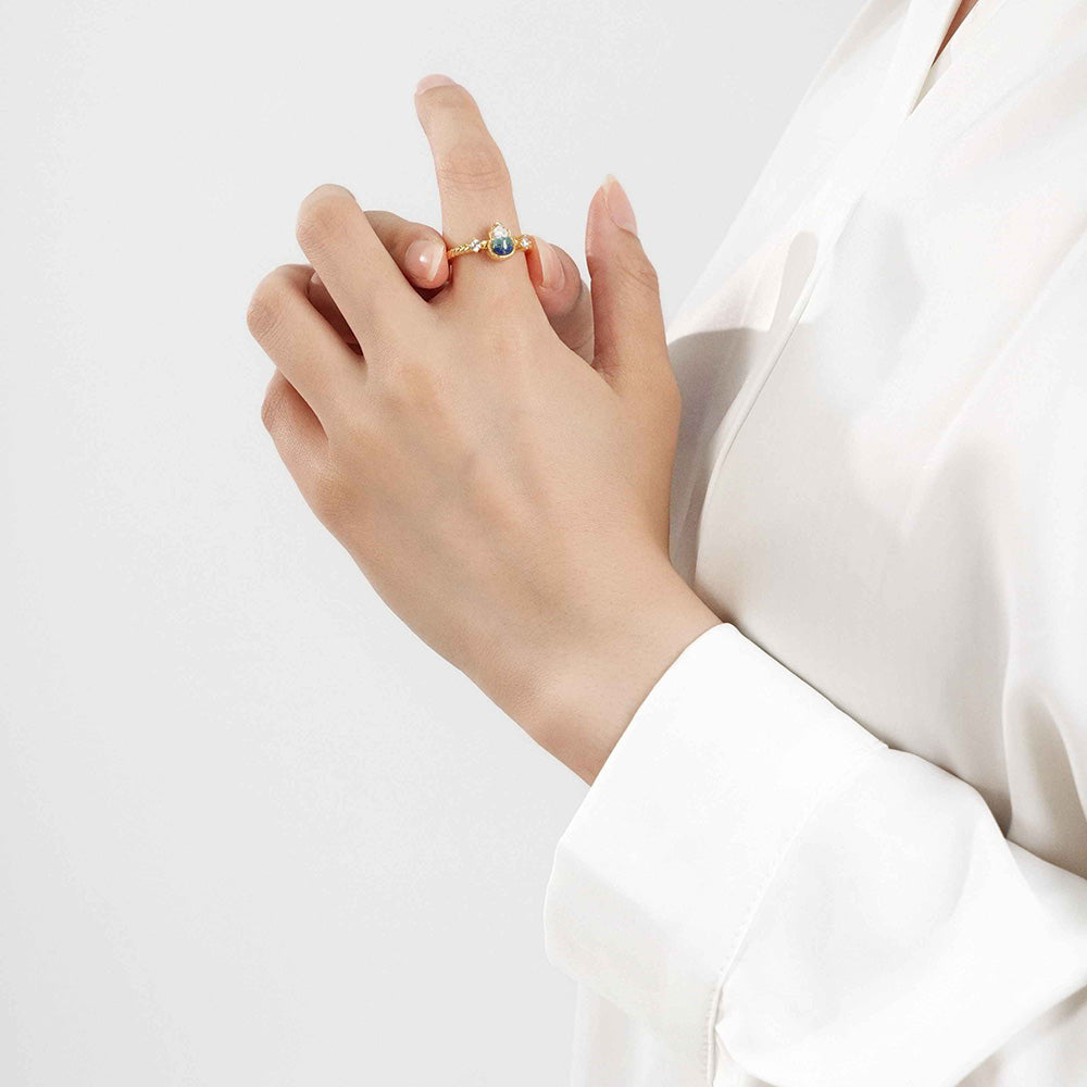 Ring – Gourd, Blue-and-White