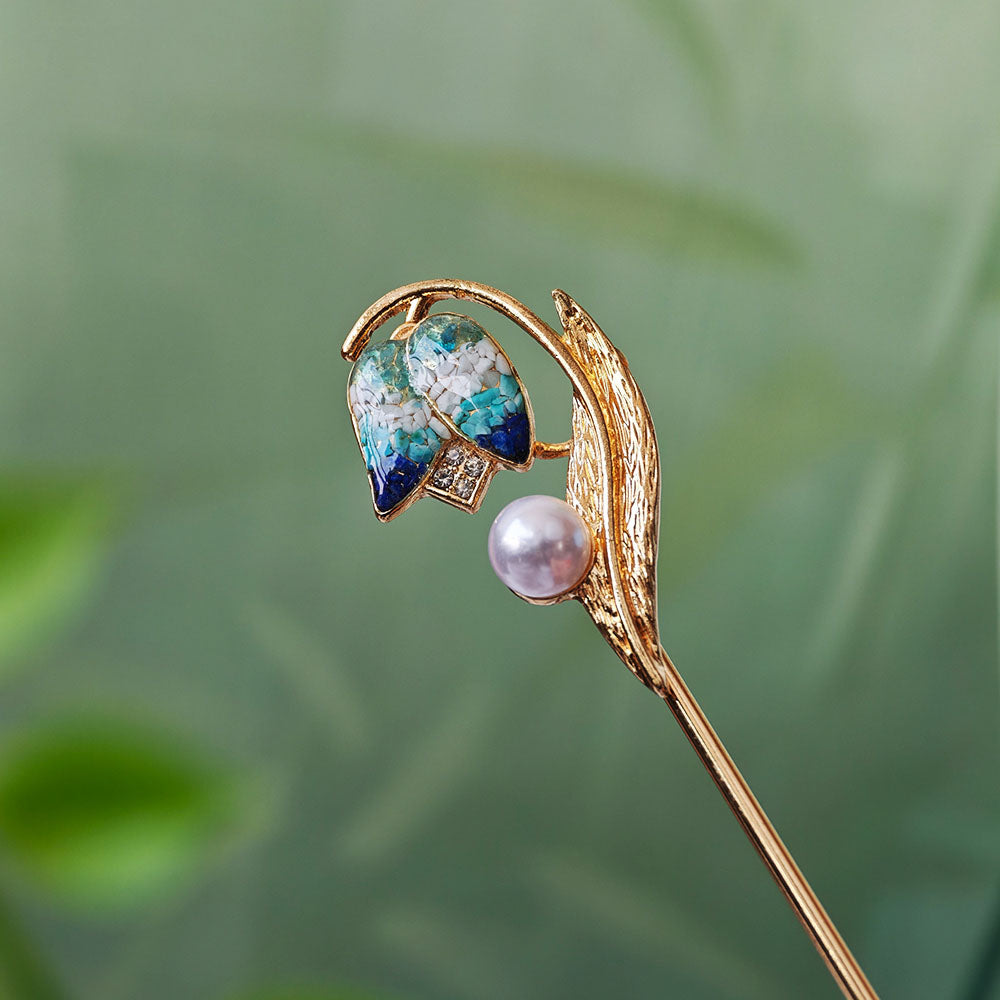 Tulip Hair Stick——Elegant Hair Accessory for Bun Hairstyles