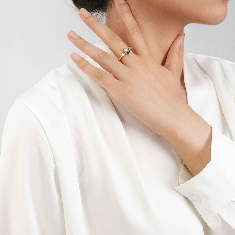 Ring – Gourd, Blue-and-White