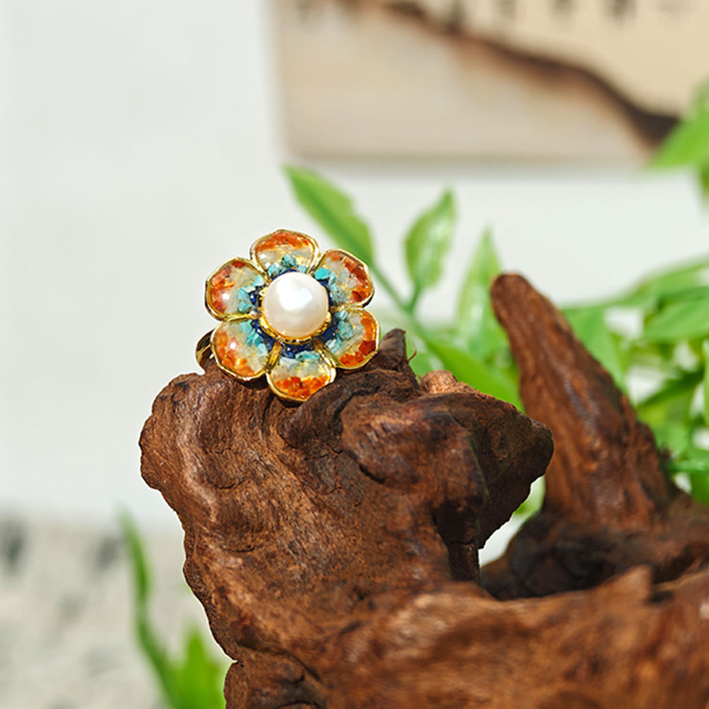 South Red Baoxiang Flower Ring – Dunhuang Red