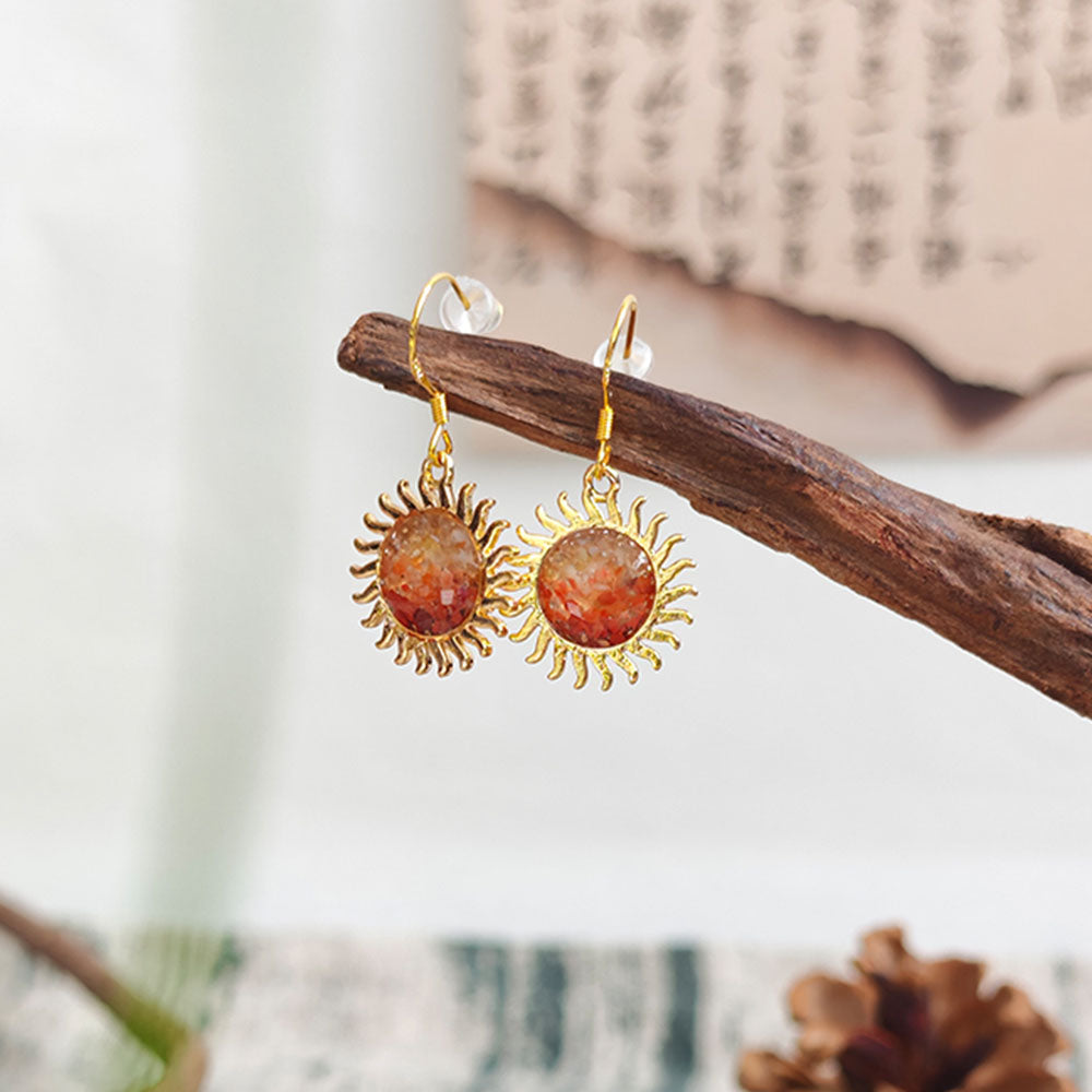 Sun Drop Earrings – Prosperous Red Series