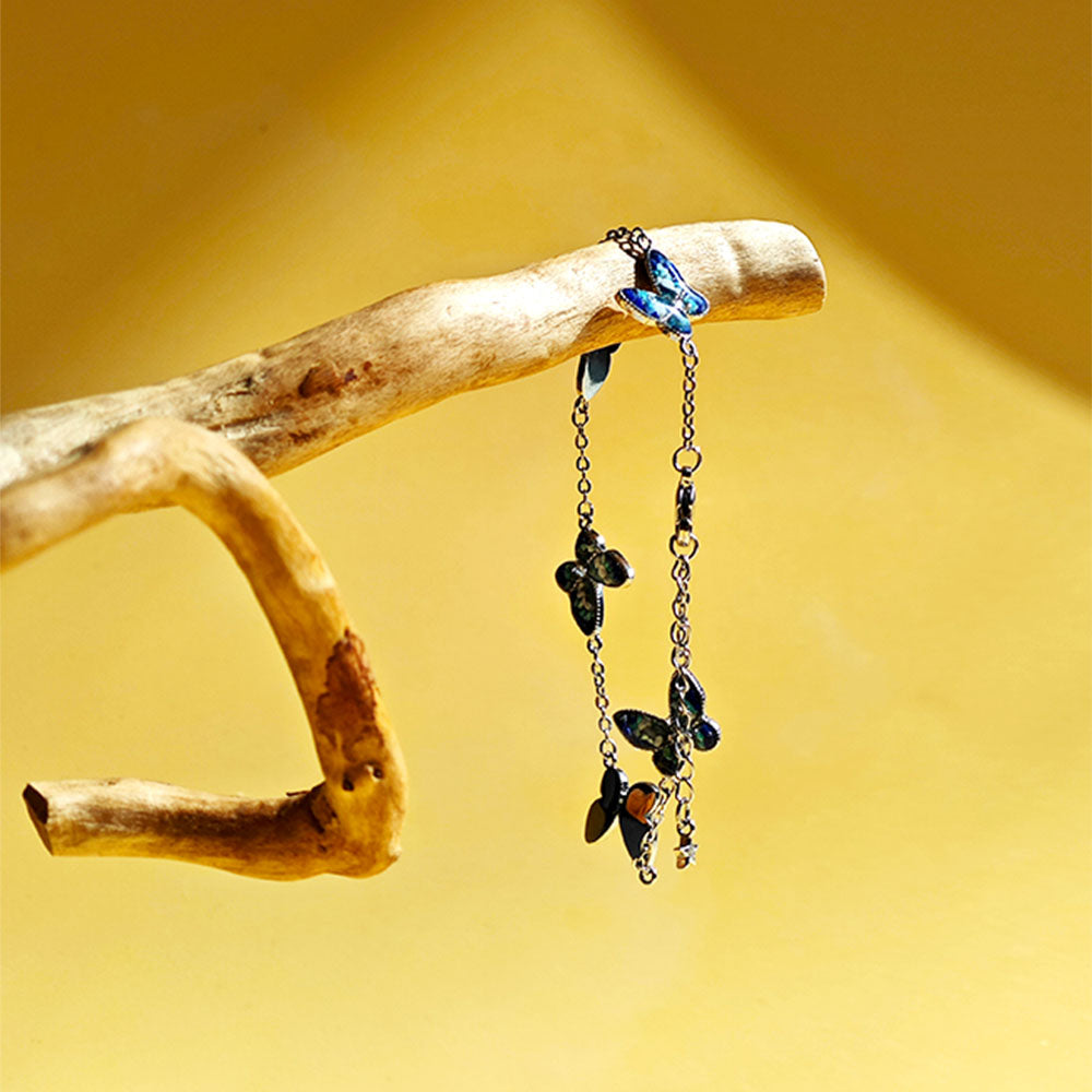 Bracelet – Butterfly, Blue & White Series