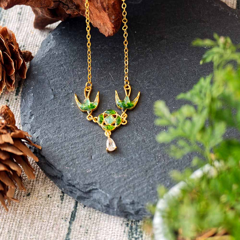Necklace – Swallow & Blossom Design