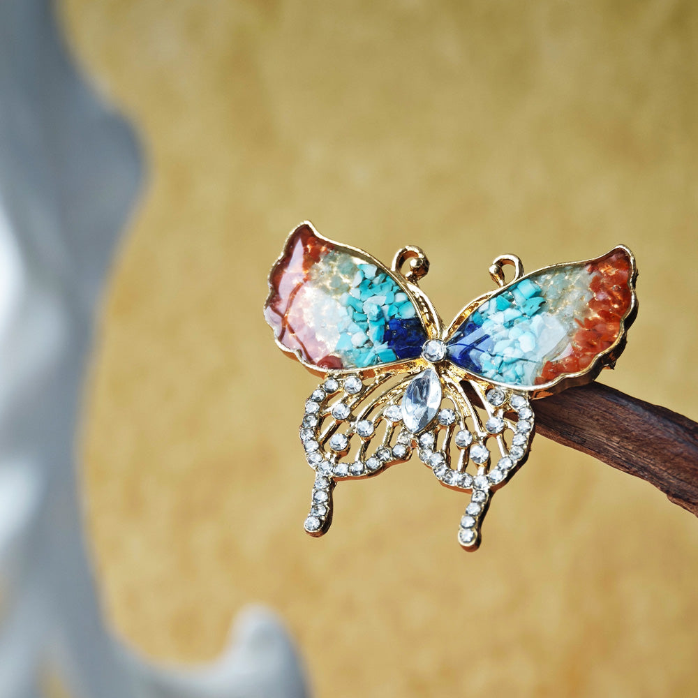 Dunhuang Style Butterfly Brooch
