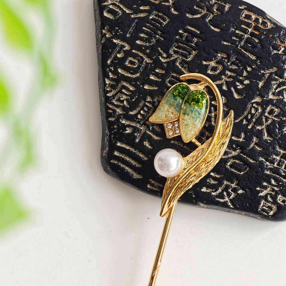 Tulip Hair Stick——Elegant Hair Accessory for Bun Hairstyles